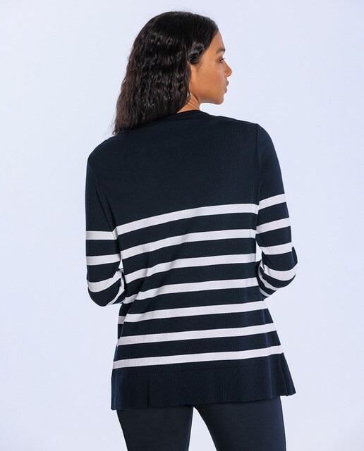 Chaqueta de mujer con rayas y manga larga · Naulover · El Corte Inglés