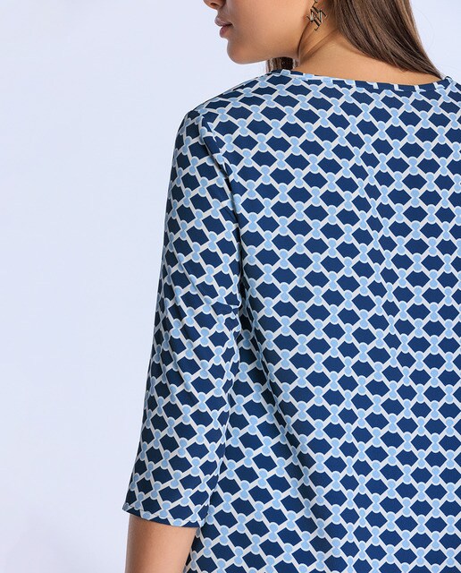 Blusa de mujer estampada manga francesa · Naulover · El Corte Inglés