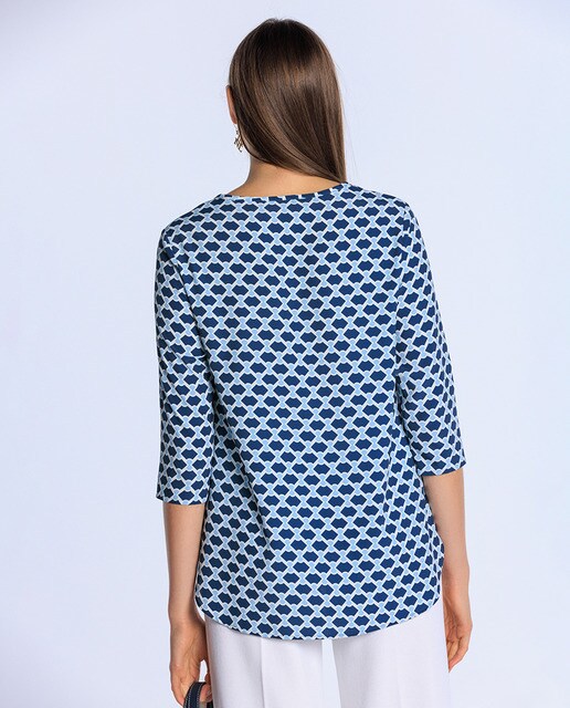 Blusa de mujer estampada manga francesa · Naulover · El Corte Inglés