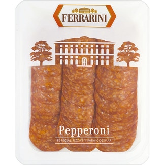 pepperoni italiano especial pizzas y para cocinar en lonchas envase 90 g - Ferrarini