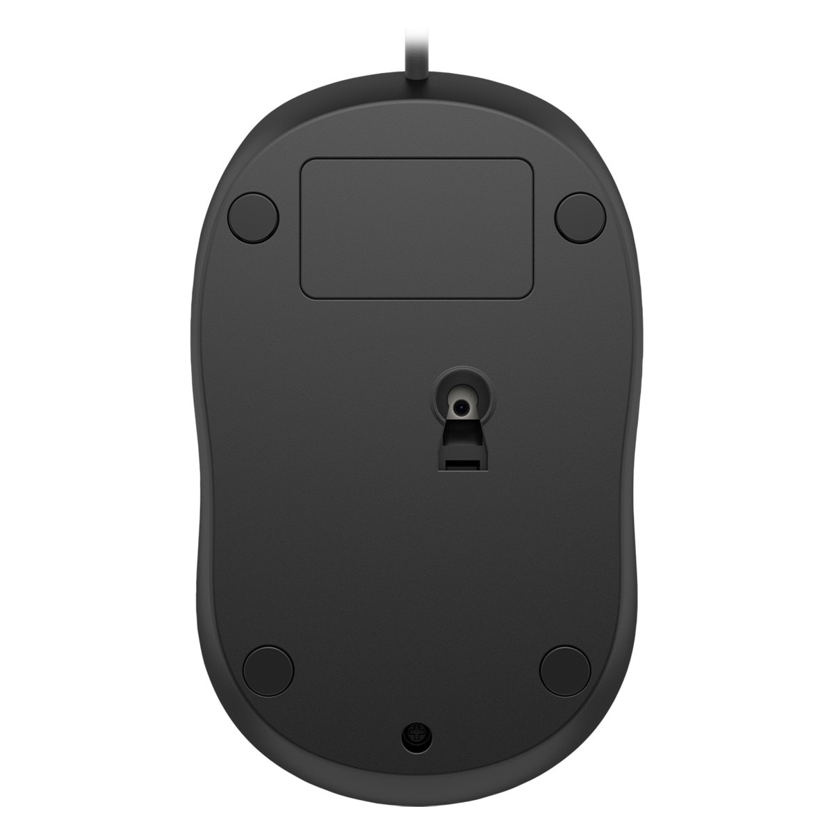 Ratón óptico con cable HP 1000 Negro-4