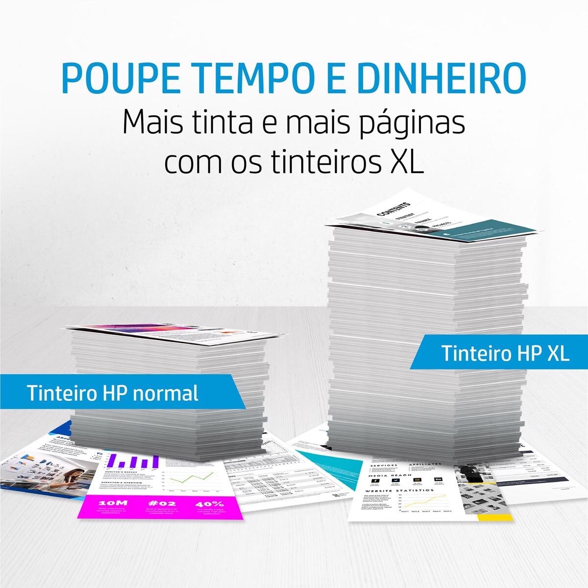 Tinteiro HP Original N9K08AE 304 XL Preto, Alto Rendimento, Instant Ink 6