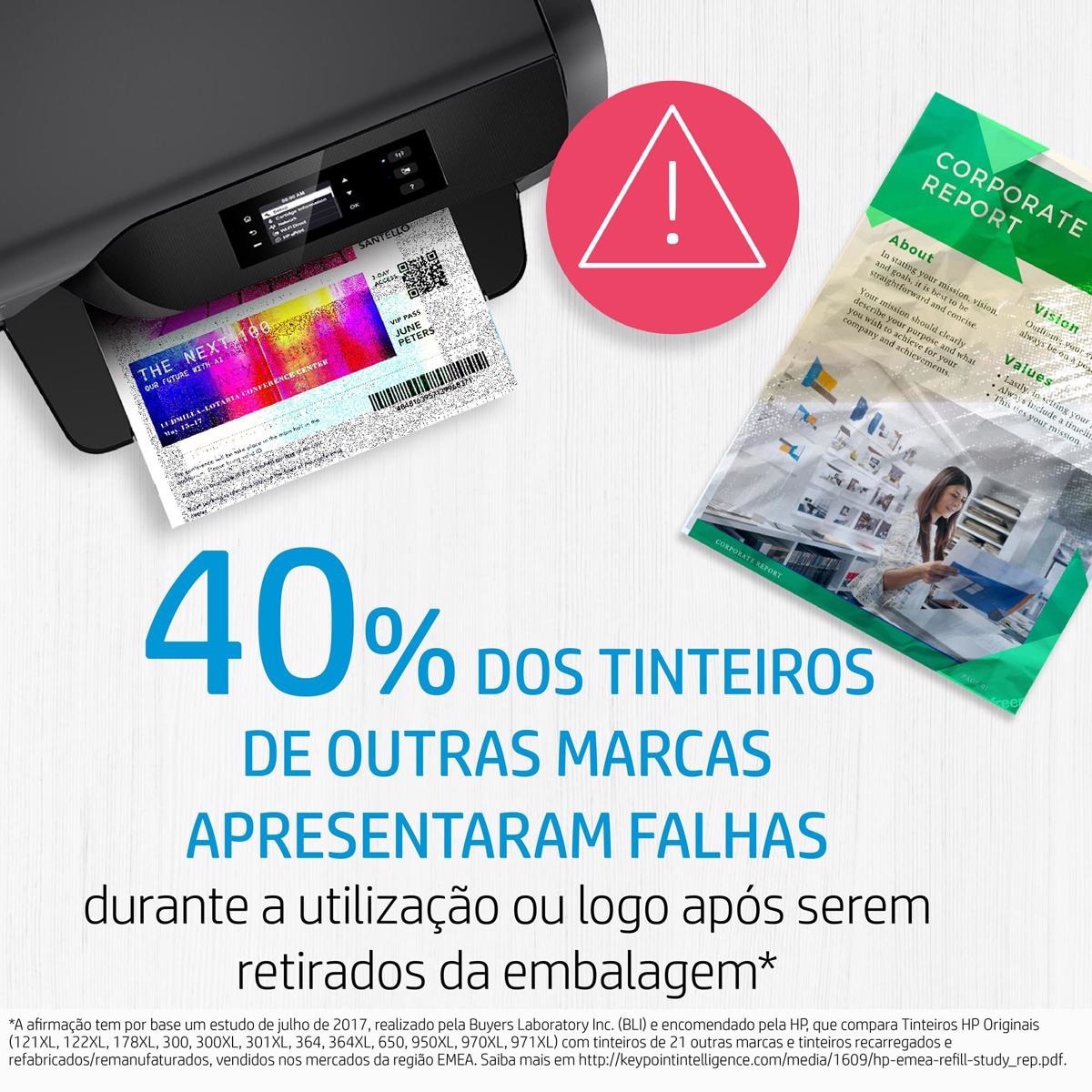 Pack Tinteiros HP Originais X4D37AE 302 Preto/Tricolor, Instant Ink 4