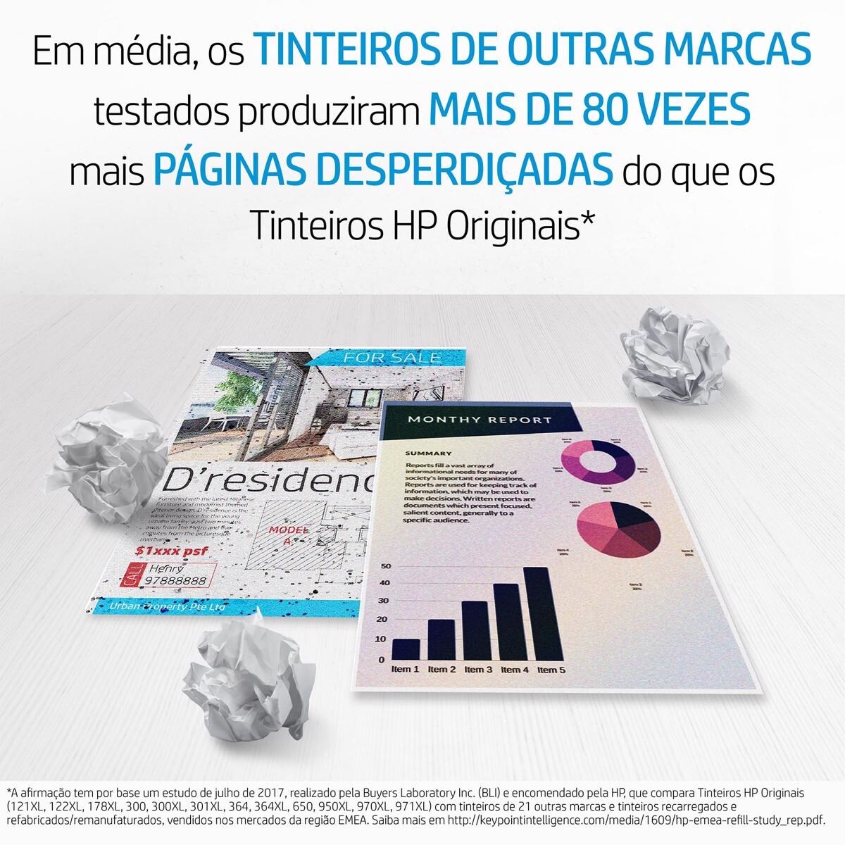 Tinteiro HP Original CB335EE 350 Preto 3
