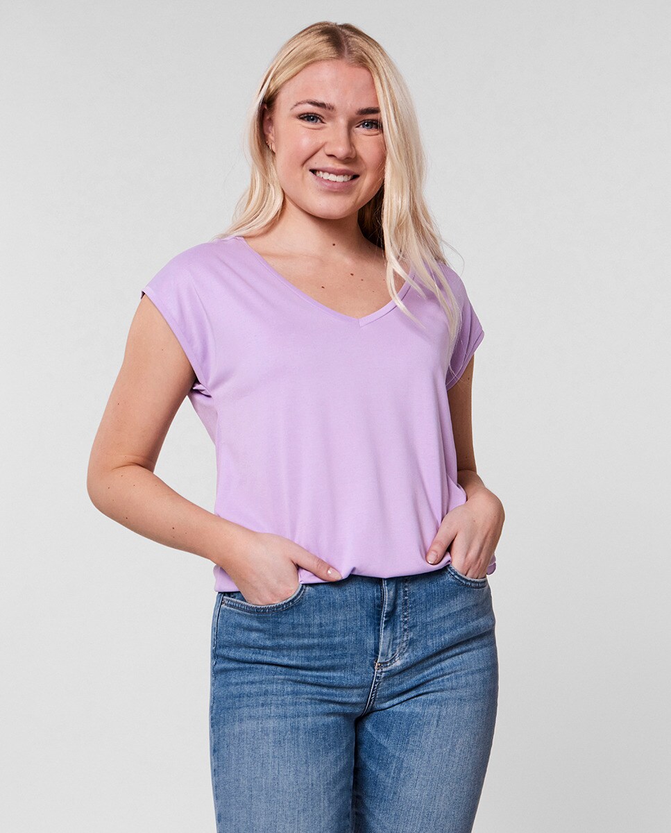 Tshirt basique modal manches courtes