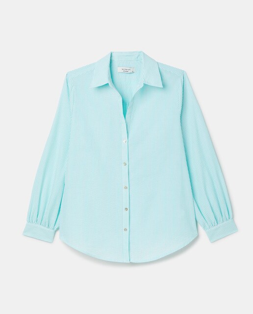 Blusa de manga larga de mujer cuello solapa · Woman El Corte Inglés · El  Corte Inglés