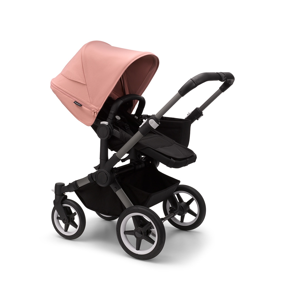 Carro de bebé Bugaboo Donkey 5 Mono Mix Match con capota gris/negro/rosa amanecer Rosa-4