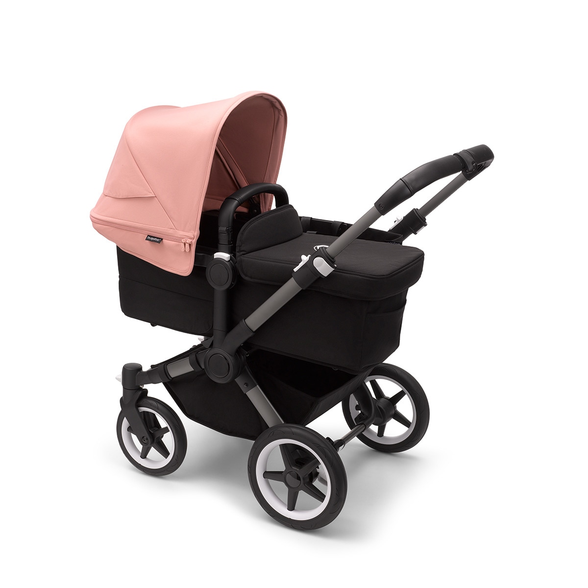 Carro de bebé Bugaboo Donkey 5 Mono Mix Match con capota gris/negro/rosa amanecer Rosa-3
