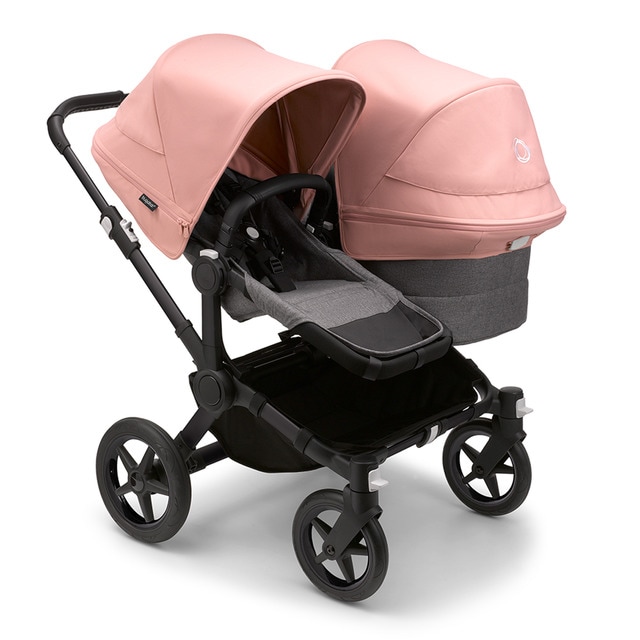 Imagem 0 de Carrinho de Passeio Donkey 5 Duo Mix Match com Capota e Pack de Extensão - Preto/Cinzento/Rosa Amanhecer/Cinzento Melange