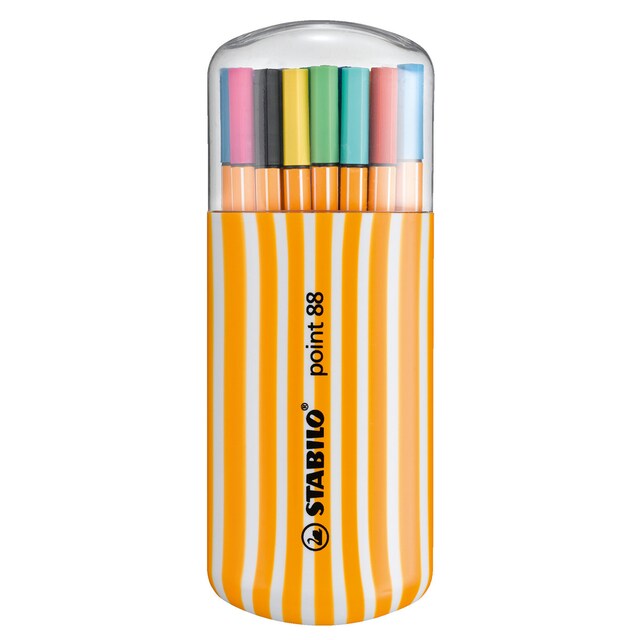 Imagen 0 de Estuche Zebrui de 20 Rotuladores Punta Fina point 88 STABILO Multicolor