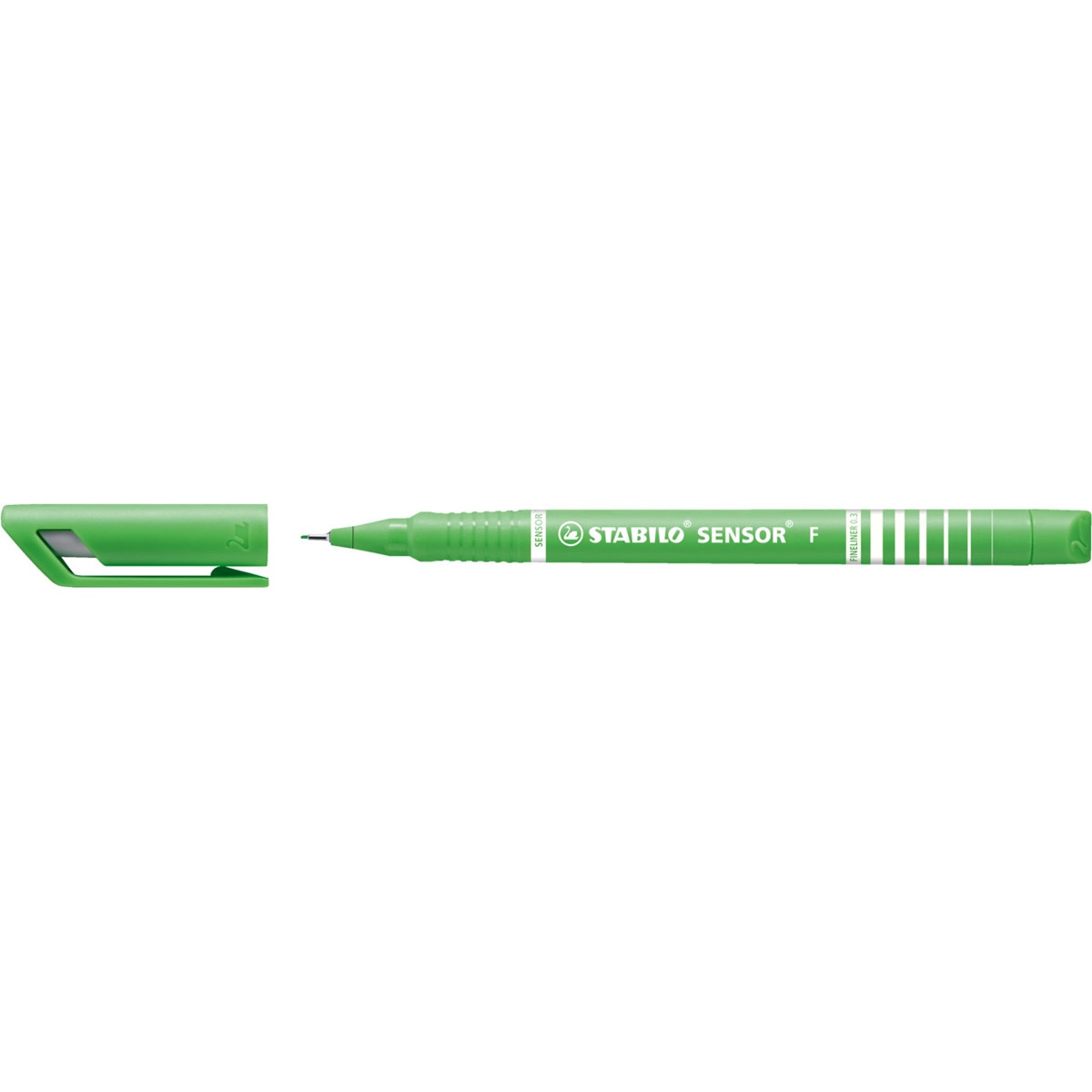 Rotulador Punta Fina con Punta Amortiguada SENSOR STABILO Verde Hoja Verde-2