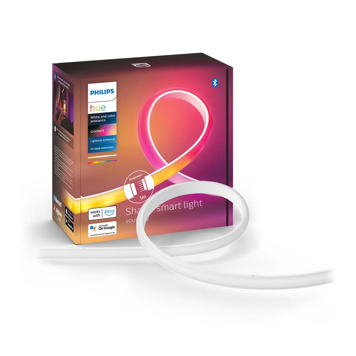 Extensión de tira LED Philips Gradient Lightstrip 1 metro Blanco-2