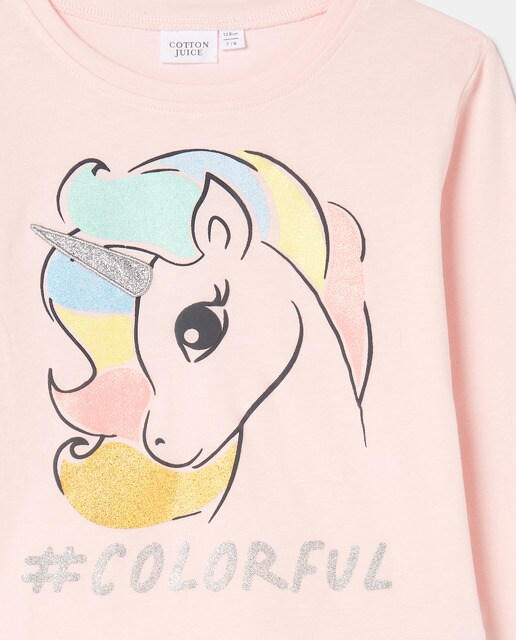 Pijama de niña unicornio · Cotton Juice · El Corte Inglés