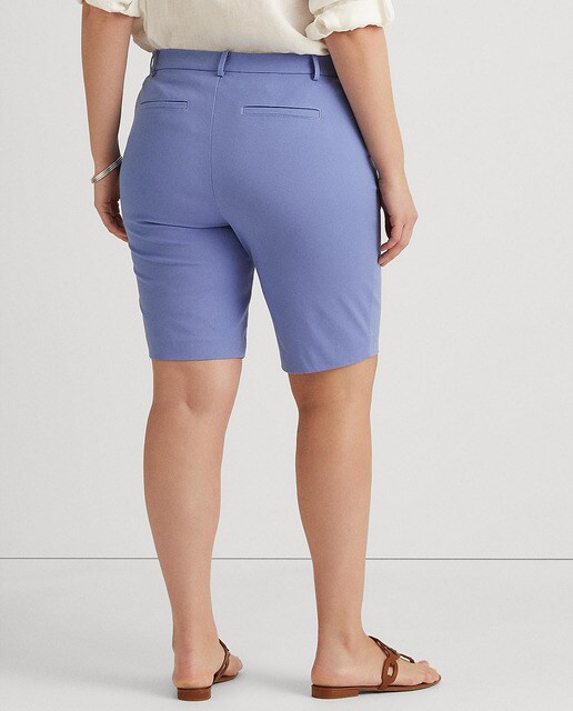 Pantalón corto de mujer talla grande de sarga bielástica · Lauren Ralph  Lauren Woman · El Corte Inglés