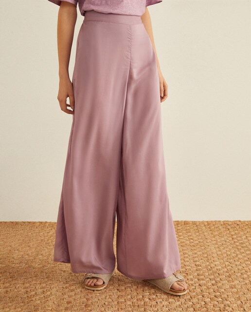 Pantalón de mujer pijamero con viscosa · Southern Cotton · El Corte Inglés