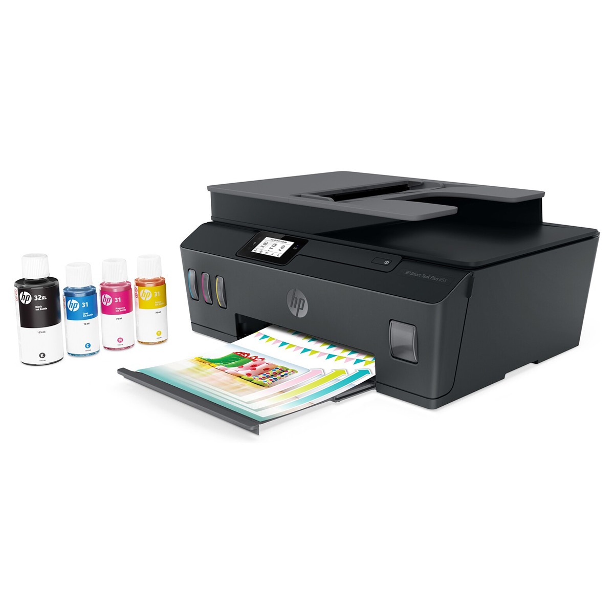 Impresora Multifunción tinta HP Smart Tank Plus 655, Fax, Wi-Fi · El Corte  Inglés