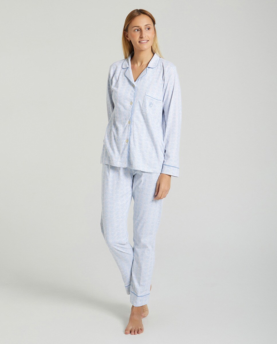 Pijama largo de mujer de algodón estampado · Kiff-Kiff · El Corte Inglés