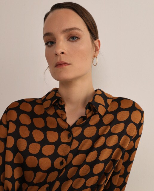 Vestido midi camisero lunares · Woman El Corte Inglés · El Corte Inglés