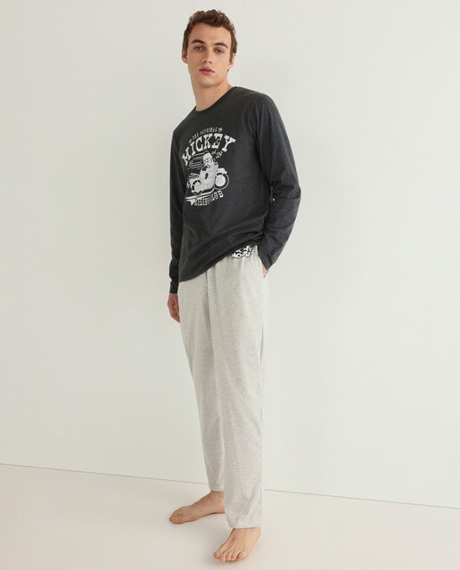 Pijama largo de punto MICKEY de hombre bicolor · Easy Wear · El Corte Inglés