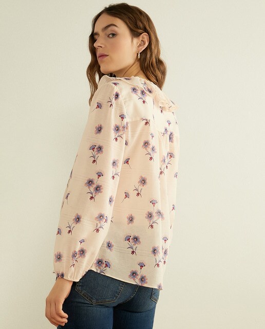 Blusa volantes flores · Southern Cotton · El Corte Inglés