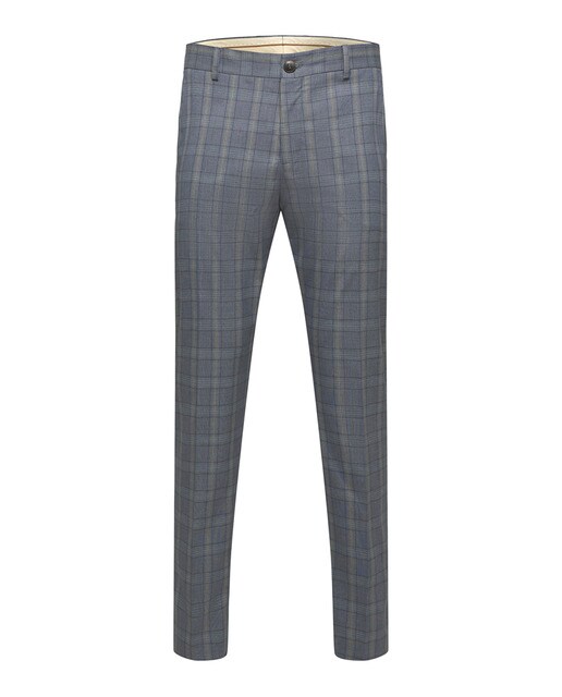 Pantalón de traje de hombre Slim Fit a cuadros · Selected · El Corte Inglés