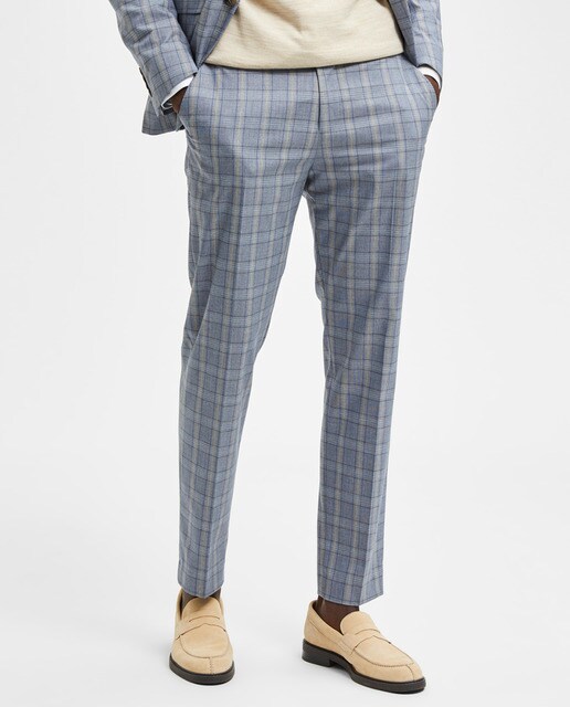 Pantalón de traje de hombre Slim Fit a cuadros · Selected · El Corte Inglés
