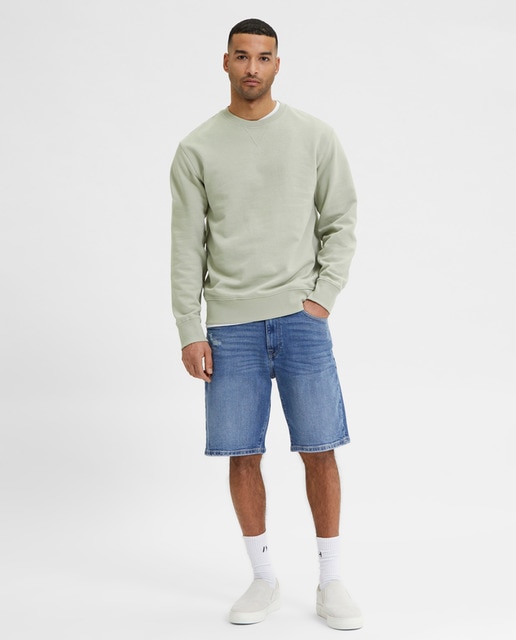 Bermuda vaquera de hombre compuesta por algodón orgánico · Selected · El  Corte Inglés