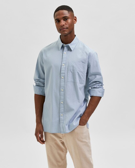 Camisa de hombre de manga larga slim fit · Selected · El Corte Inglés