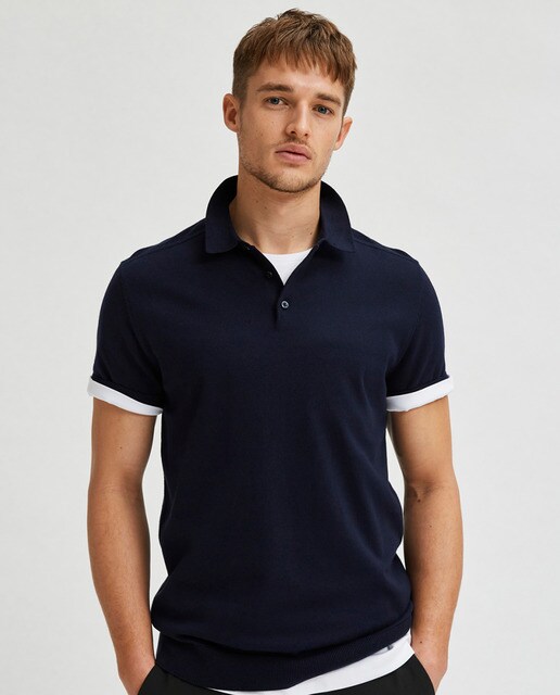 Polo de hombre manga corta punto · Selected · El Corte Inglés