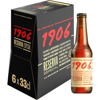 cerveza rubia Reserva Especial pack 6 botellas 33 cl - 1906