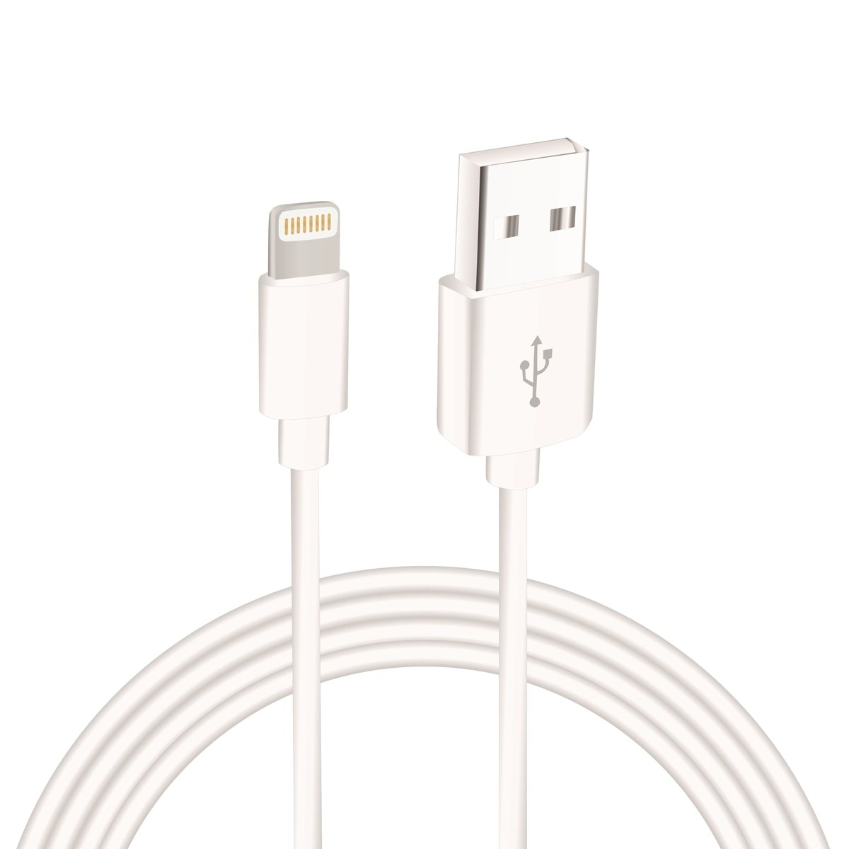 Imagem 0 de Cabo Sinox Lightning para USB-A, 0,2m - Branco