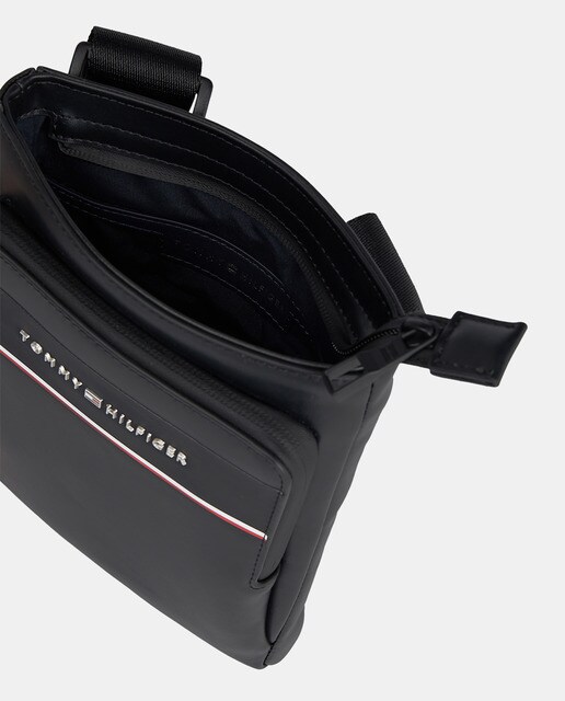 Bandolera en negro con cremallera · Tommy Hilfiger · El Corte Inglés