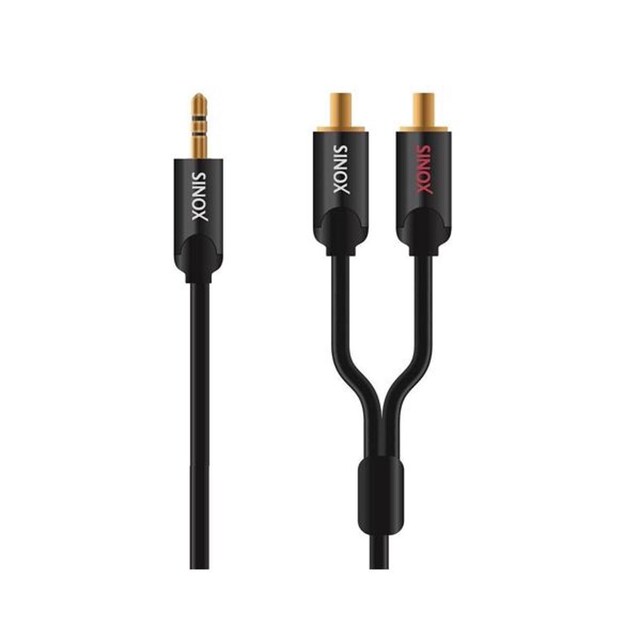 Imagem 0 de Cabo SINOX SHD Ultra Jack 3.5mm estéreo M - 2x RCA M, 1,5m