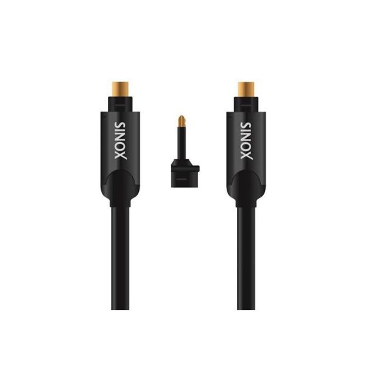 Cabo SINOX SHD Ultra Otico Toslink M - M +Adap 3.5mm, 1,5m 1