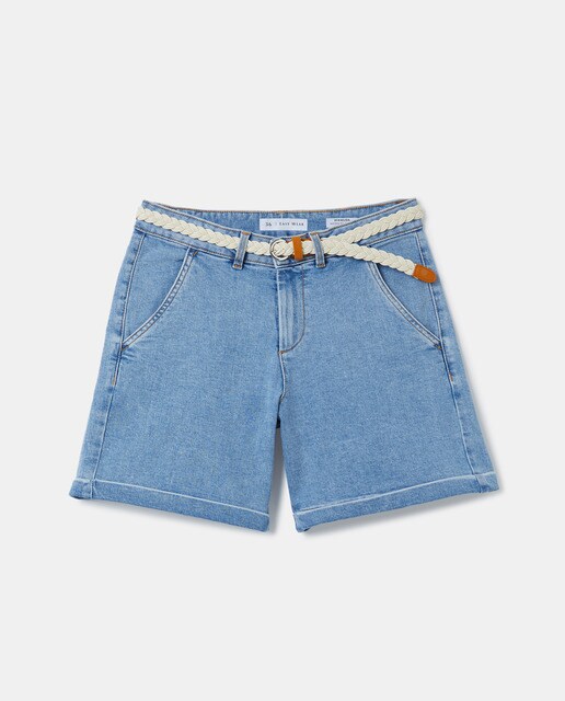 Bermuda vaquera de mujer con cinturón · Easy Wear · El Corte Inglés