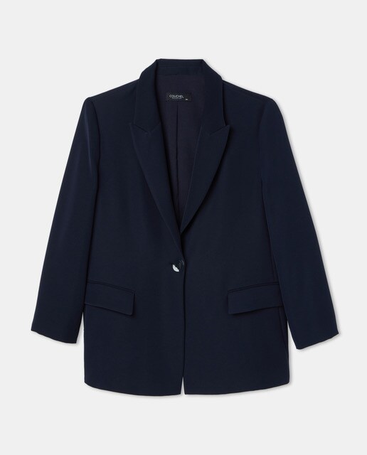 Blazer básico de mujer talla grande botón · Couchel · El Corte Inglés