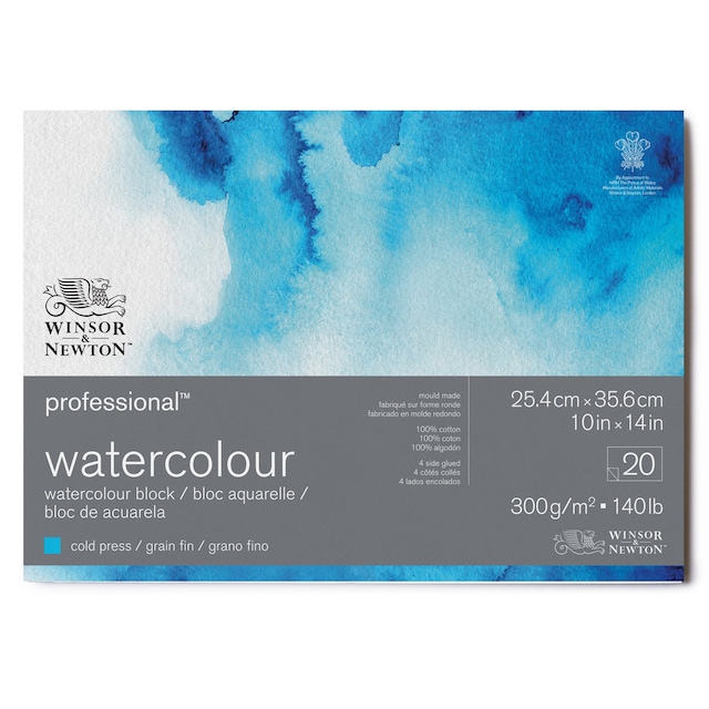 Imagen 0 de Bloc Acuarela Grano Fino 300 Gramos 26x36 Winsor&Newton