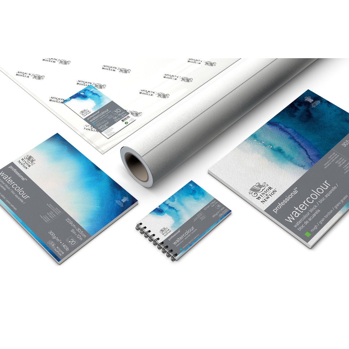 Bloc Acuarela Grano Fino 300 Gramos 31x41 Winsor&Newton 6
