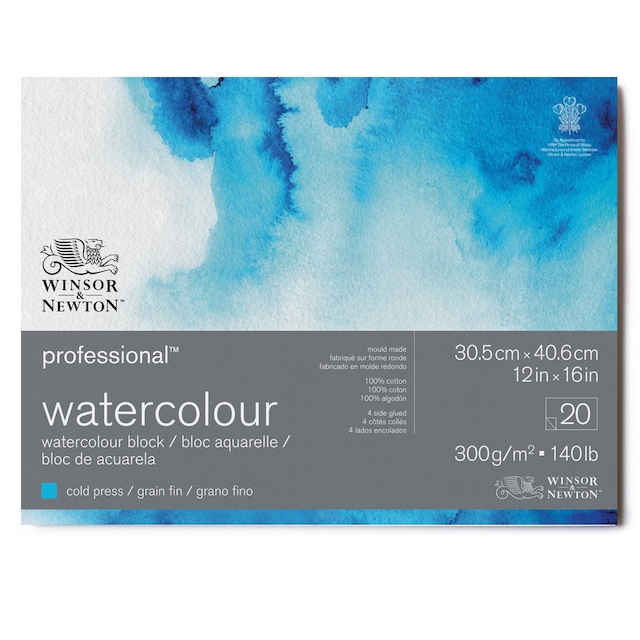Imagen 0 de Bloc Acuarela Grano Fino 300 Gramos 31x41 Winsor&Newton