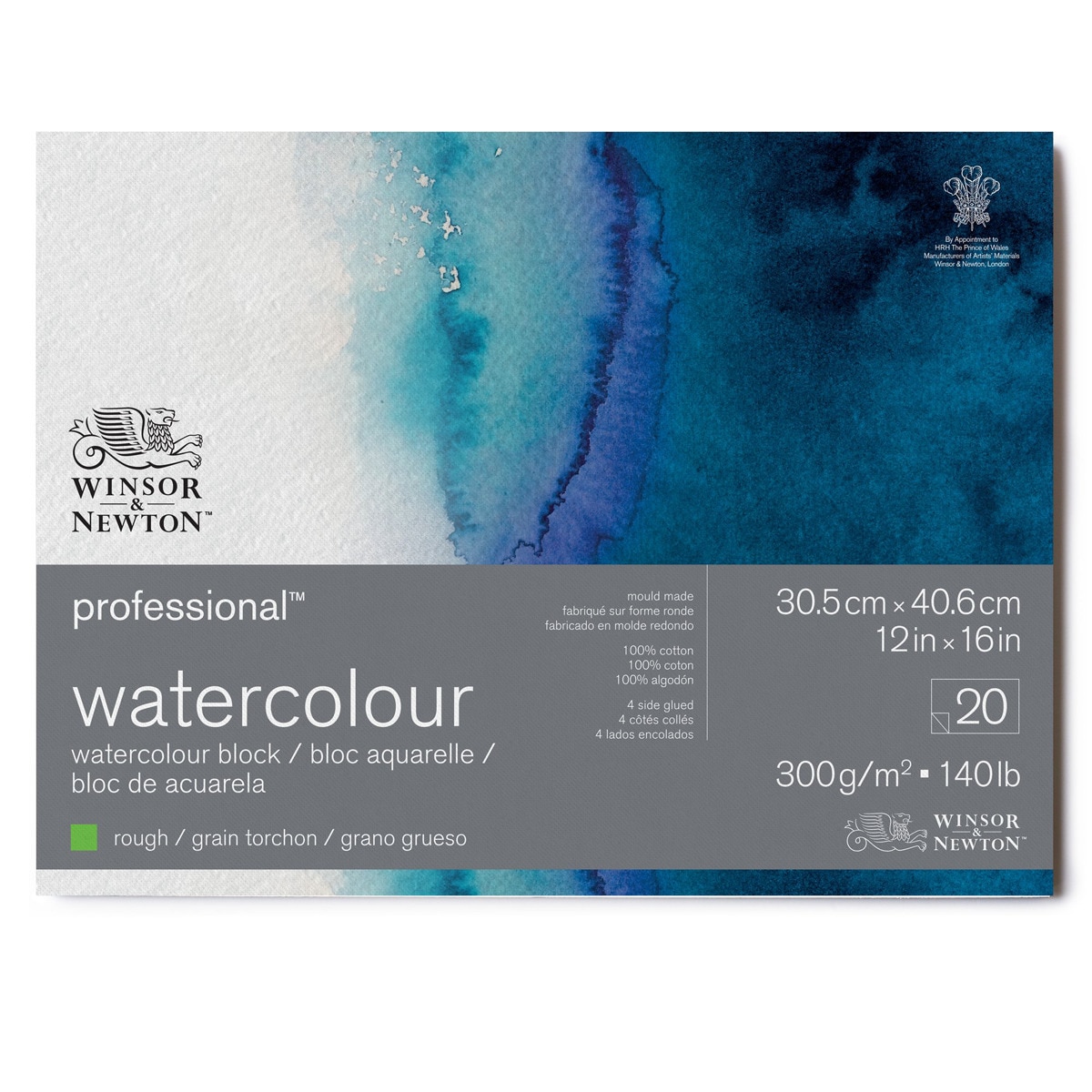 Imagen 0 de Bloc Acuarela Grano Grueso 300 Gramos 31x41 Winsor&Newton