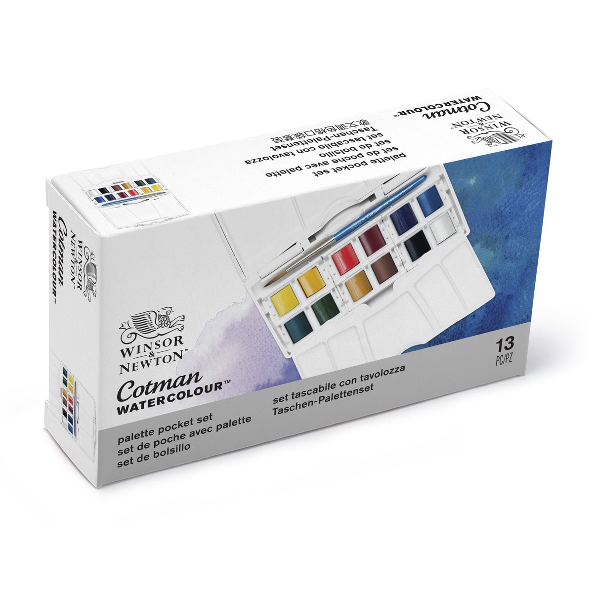 Set 12 Pastillas Acuarelas Medias de Bolsillo Winsor & Newton Multicolor 3