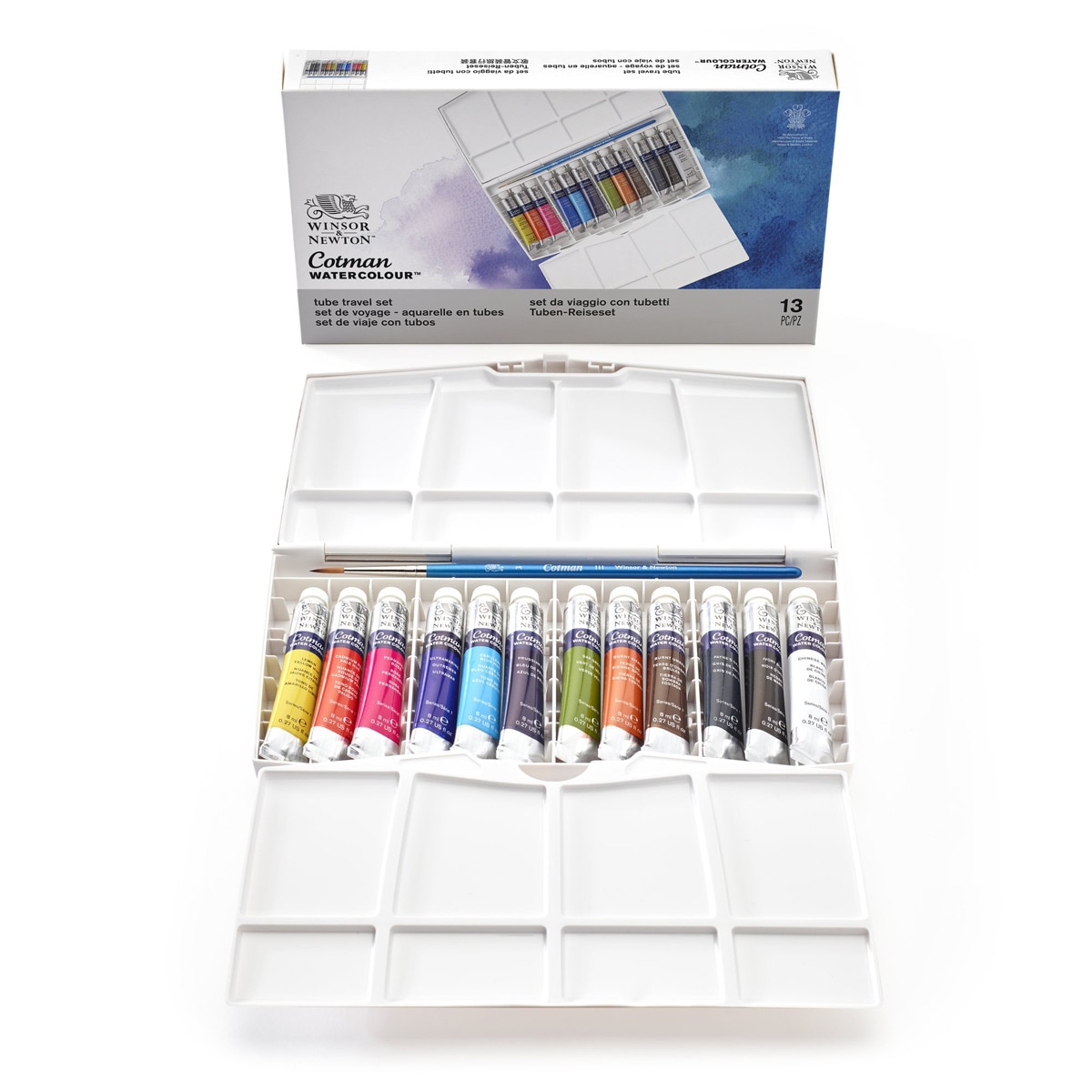 Imagen 0 de Pack de 12 Tubos de 8 ml de Acuarela Cotman Winsor & Newton Multicolor