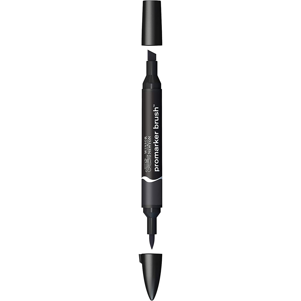 Rotulador BrushMarker con Punta Pincel Winsor & Newton Black (Xb) 1