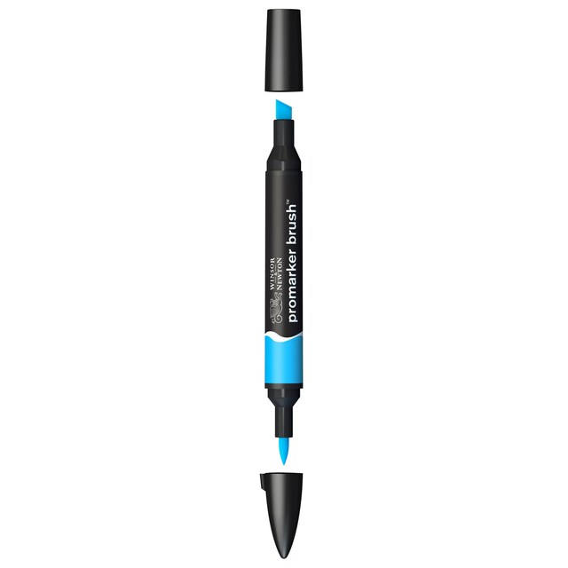 Imagen 0 de Rotulador BrushMarker con Punta Pincel Winsor & Newton Cyan (C847)