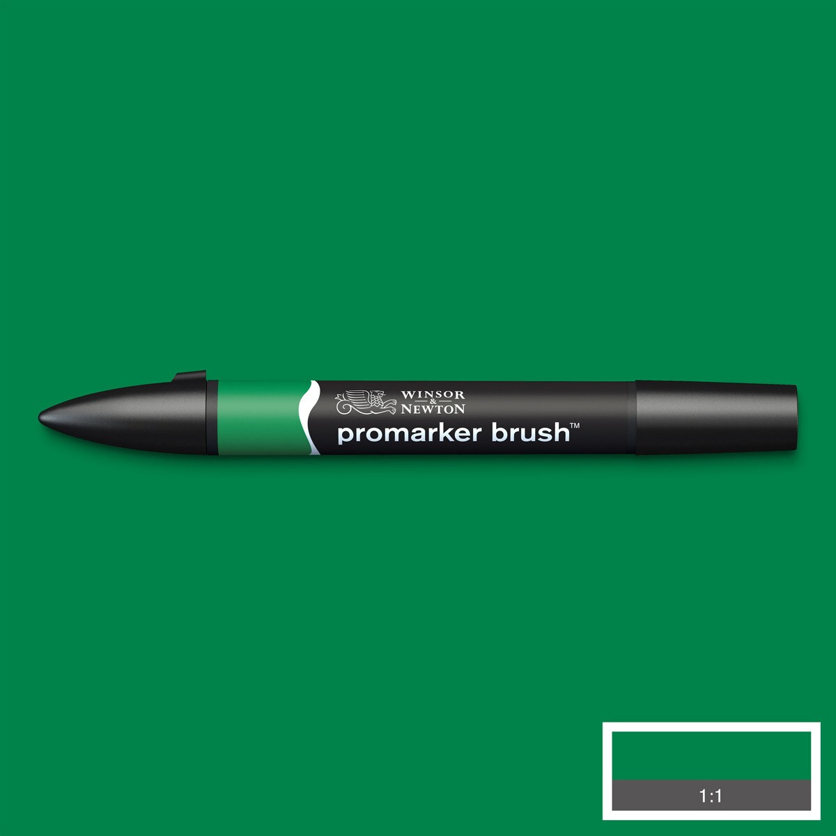Rotulador BrushMarker con Punta Pincel Winsor & Newton Lush Green (G756) 2