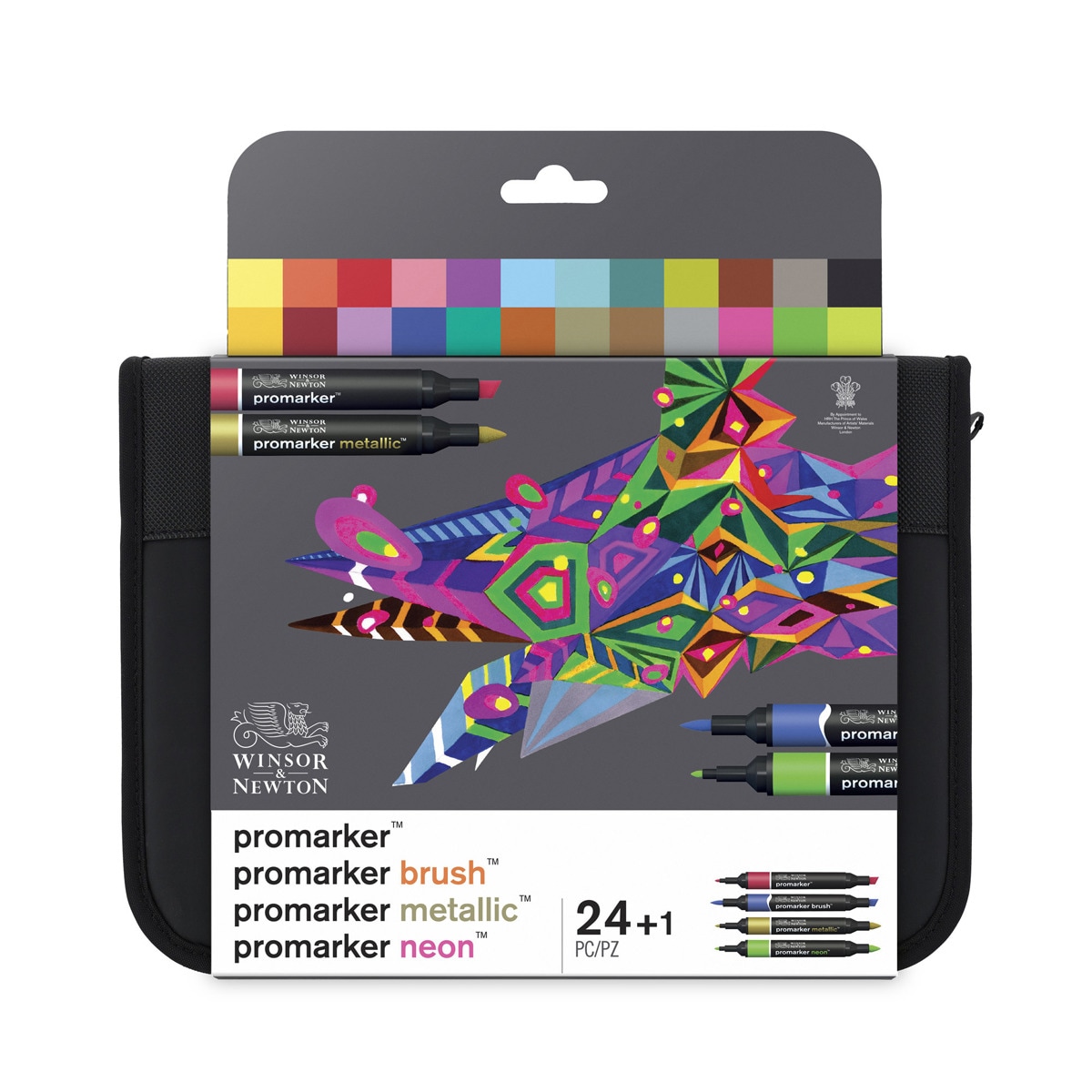 Imagen 0 de Set de 24 Rotuladores Winsor & Newton Multicolor