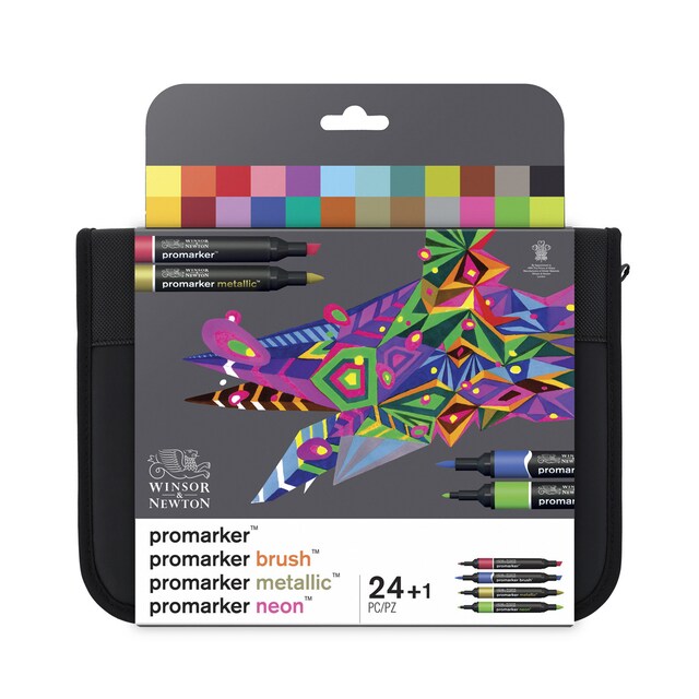 Imagen 0 de Set de 24 Rotuladores Winsor & Newton Multicolor