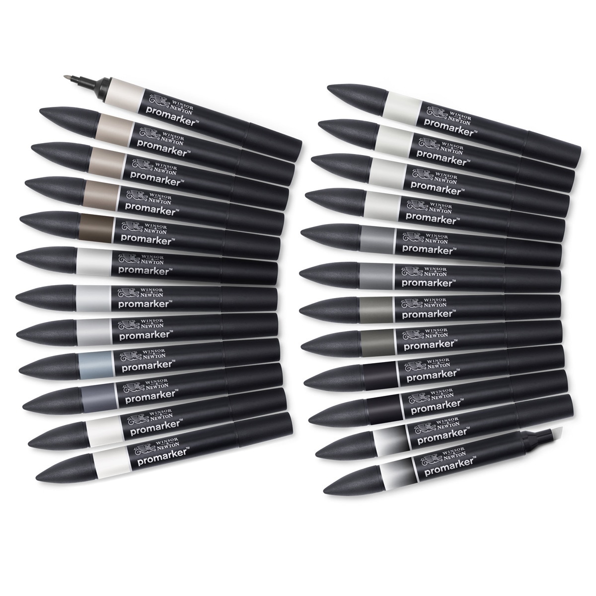 Set 24 Rotuladores Promarker Winsor&Newton Negro y Gris Negro / Gris-5