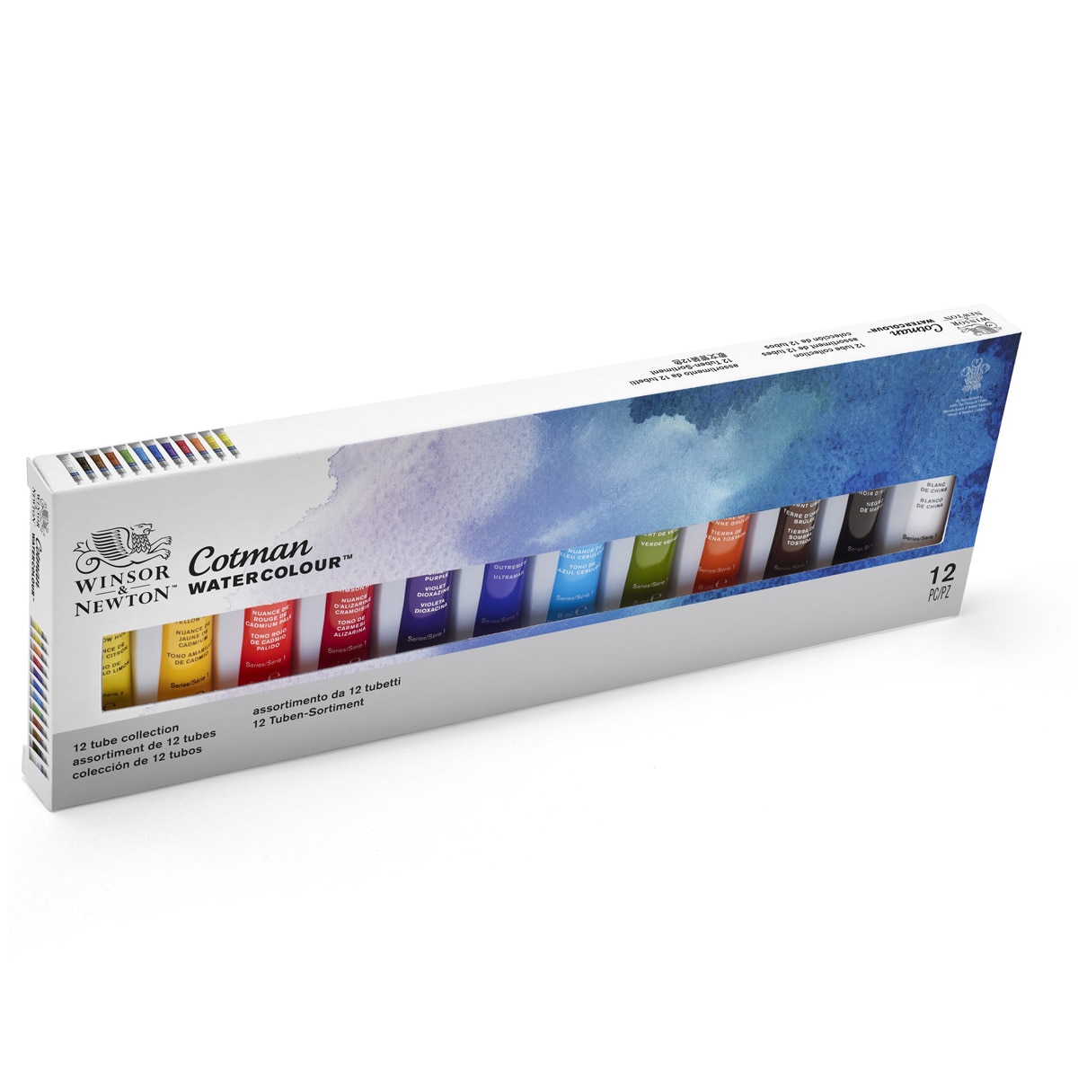 Set de 12 Tubos de Pintura para Acuarela Cotman Winsor & Newton 3