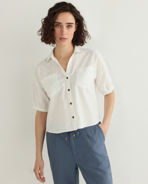 Comprar Camisa mujer manga corta rustica · Unit · Hipercor